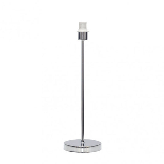 Armazón de lámpara sobremesa alto en cromo con cara 1xE27 de Abrila modelo 20137S120, accesorio de iluminación doméstica en metal para decoración interior del hogar
