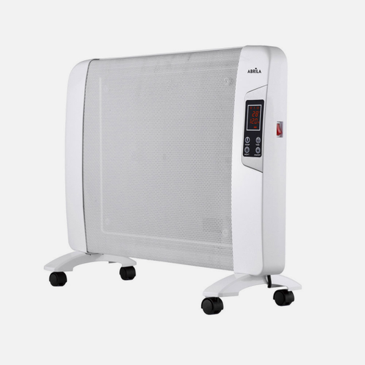 Radiador de mica portátil Abrigo 2000W blanco de Abrila, calefacción eficiente para interiores domésticos con ahorro de energía AI2.