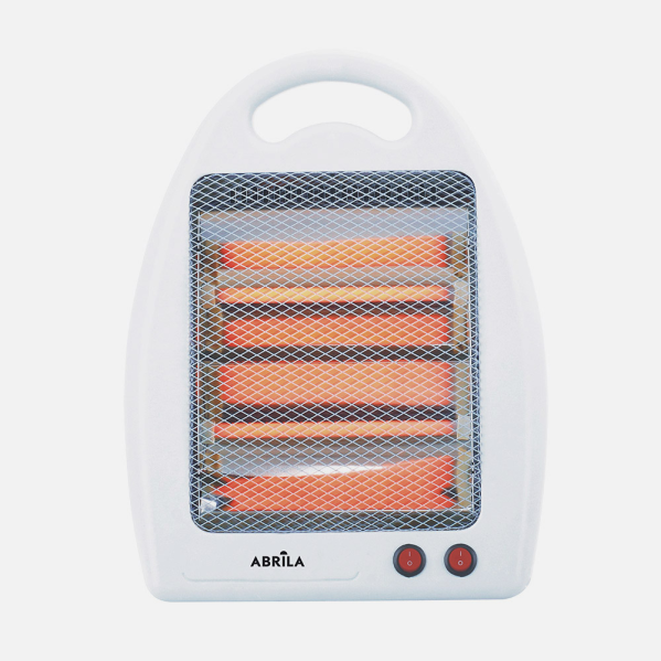 Estufa eléctrica portátil de cuarzo ígneo Abrila 800W en color blanco, modelo AI2 para calefacción doméstica interior, diseño compacto y eficiente 202430801