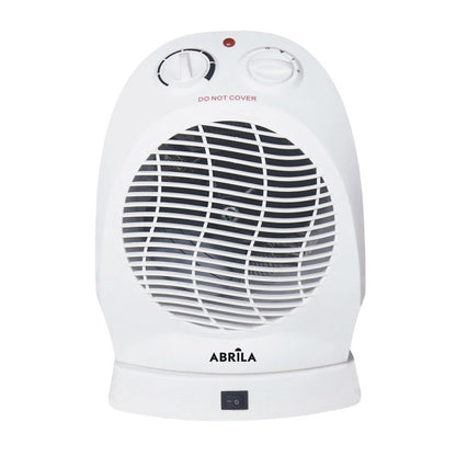 Termoventilador Temple 2000W blanco oscilante Abrila con protección antivuelco, termostato regulable y carcasa de policarbonato para calefacción doméstica interior segura