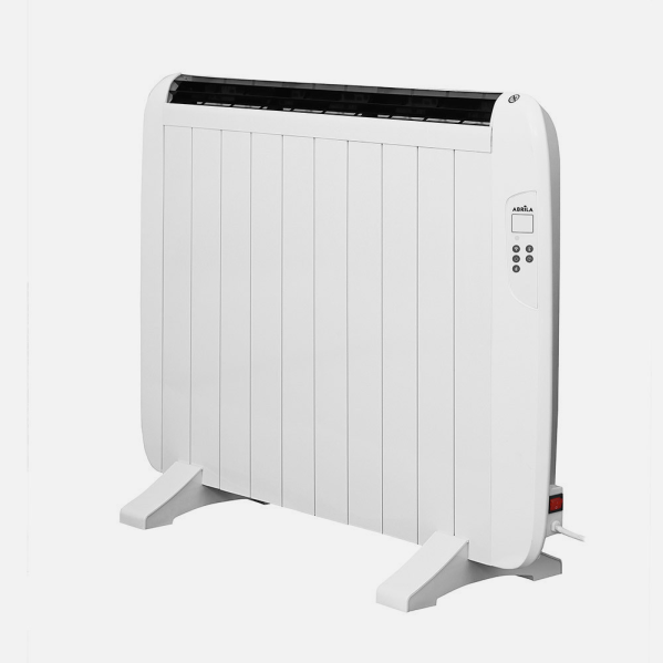 Emisor térmico Gaban 1500W blanco de Abrila modelo 202711501, calefacción mural portátil de aluminio eficiente en ahorro de energía AI2 para uso doméstico