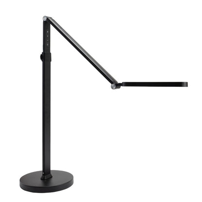 Lámpara de pie Draga negro 13W LED regulable articulada táctil Abrila, diseño moderno en metal ABS para decoración interior doméstica