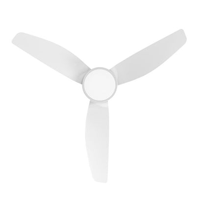 ventilador techo jarama 20W blanco tres aspasabrila led icuentro doméstico interiores metal abs motor dc