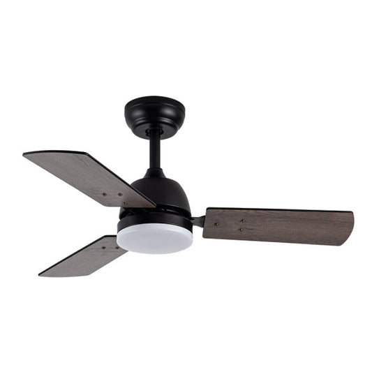 Ventilador de techo abrila modelo portico DC 20W, Negro, Asbila 206991309. Diseño moderno con aspas reversibles, ideal para interiores domésticos, con LED integrado y mando a distancia. Fabricado en metal, MDF y policarbonato.