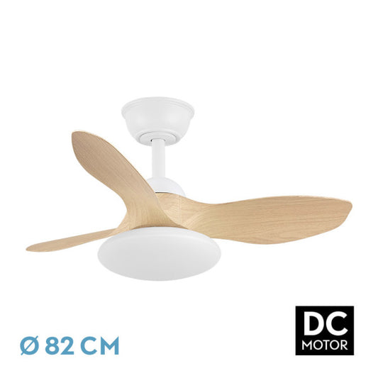 ```html
<img src=ruta-de-la-imagen.jpg alt=Ventilador de techo DC Paramo de Abrila en blanco/haya, 36W, LED integrado, silencioso y motor DC, ideal para interiores.>
```

Este alt text incluye palabras clave relevantes y describe de manera concisa y completa el producto, lo cual es óptimo para SEO.