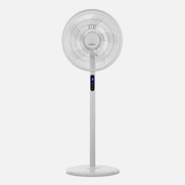 ```
alt=Ventilador de Pie Icono Blanco 45W Abrila Oscilante con Temporizador Metal y Policarbonato para Interiores
```