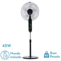 Alt Image optimized for SEO:
Ventilador de pie negro Rodium Abrila modelo 207641009, con mando a distancia y temporizador, diseño oscilante para uso doméstico interior, 45W, ai2

Este texto incluye las palabras clave más importantes y relevantes para el producto, optimizando así la imagen para motores de búsqueda.