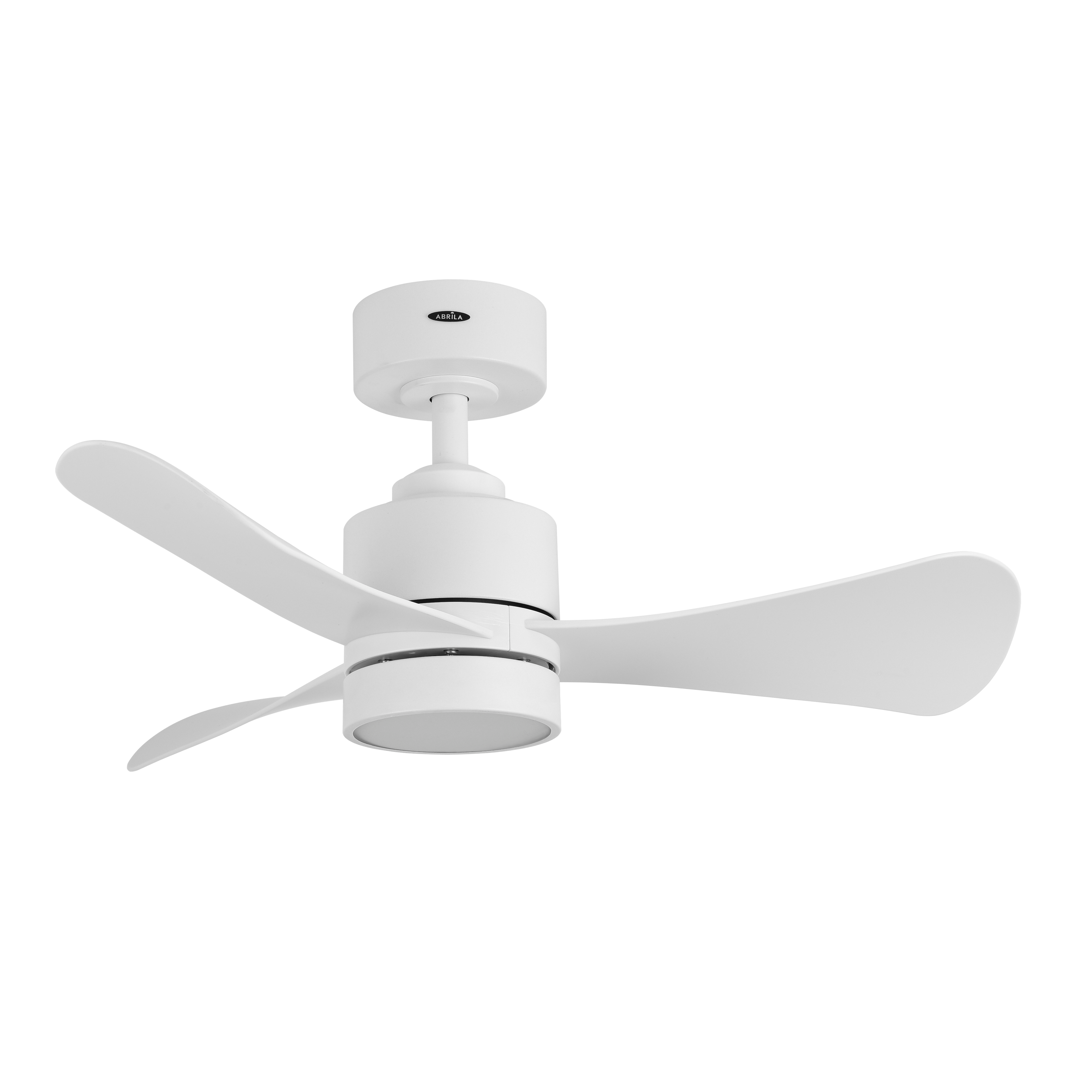 Ventilador de techo Zepelin blanco con motor DC económico, ideal para espacios interiores. Fabricado con metales ABS y policarbonato, combina estética y durabilidad. Incorpora luz LED de bajo consumo, modelo Abrila con referredencia 207791301 en color blanco, perfecto para un ahorro energético notable en hogares. Brinda eficacia con un consumo de 18W, garantizando un rendimiento óptimo.