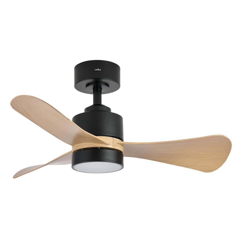 Ventilador que conectado a la red eléctrico Zepelin de Abs y policarbonato modelo Abrila en acabado negro y madera, diseño super moderno, con Led encendido y apagado controlando con el accesorios mando a distancia.

Las antenas rimadas permiten una aireación agradable.
Batería y control removibles
Mucha capacidad del ventilador techo con led integrado;
Minusculas dimensiones del producto;
Potas de soplido ultras rápidas.
Motor DC de mínimo consumo con larga durabilidad.
Controlled electrónico con luz integr