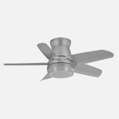 Alt Image: Ventilador de techo Neurton Plata LED 24W con temporizador, sencillo y silencioso, AIRLA detalles dentro