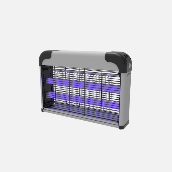 Mata Insectos Eléctrico Diablo 20W Gris/Negro Abrila AI2 para control de plagas domésticas interiores con UV, modelo 211420045