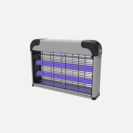 Mata Insectos Eléctrico Diablo 20W Gris/Negro Abrila AI2 para control de plagas domésticas interiores con UV, modelo 211420045