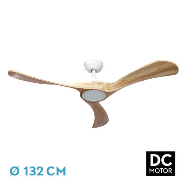 Aquí tienes un ejemplo de texto alternativo optimizado para SEO:

Ventilador de techo Castelo de 18W en blanco/haya de Abrila, modelo 212091368. Diseñado para interiores domésticos como sala de estar y dormitorio. Con lámpara LED integrada, materiales de metal y madera, y regulador de intensidad ajustable. Incluye temporizador y control remoto para confort y facilidad de uso.
```