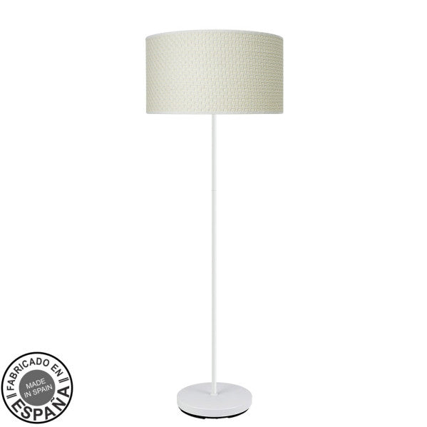Lámpara de pie salón Moda blanco cañizo Abrila 212441051, estilo boho chic minimalista para decoración interior doméstica en España