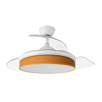 Alt Image: Ventilador de techo DC Moda 72W Blanco/Naranja Abrila 212480901 con aspas retráctiles y LED integrado para iluminación ajustable, ideal para interiores domésticos en verano e invierno.

Alt Image: Ventilador de techo Abrila AI2 en colores blanco y naranja, con motor DC eficiente y aspas retráctiles, perfecto para ventilación todo el año.

Alt Image: Ventilador de techo Abrila 212480901 con iluminación LED ajustable, diseño moderno en blanco y naranja, ideal para interiores domésticos.

Alt Image: