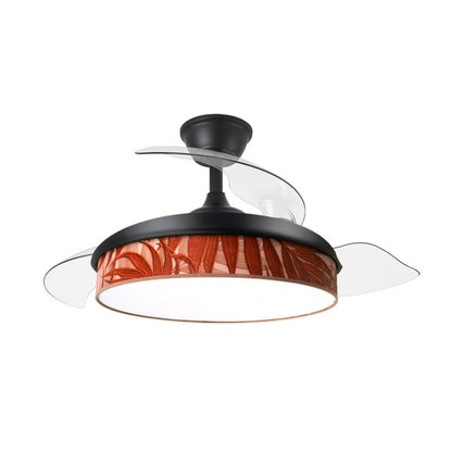 Ventilador de techo retráctil DC Moda negro Abrila modelo 212490209. Sistema de aspas retráctiles con diseño moderno y a juego para interiores con motor DC de alto rendimiento de 72W. Incluye iluminación integrada ajustable con LED y hoja caldera, mando a distancia para un control cómodo, ideal para cualquier espacio doméstico.