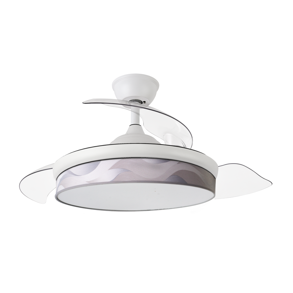 **Alt Image Text:**

Ventilador de techo Abrila MODA Blanco con Motor DC, 72W Potencia. Ideal para interiores domésticos, dispone de aspas retráctiles, iluminación LED integ Ability to induce versatile and modern styling.
translated:

DC Ceiling Fan Abrila MODA White with 72W Power. Ideal for domestic interiors, features retractile blades and integrated LED lighting that provides a versatile and modern style with the ability to induce versatility and modernity.

**Keywords Included:**

- Abrila
- Ventilador
