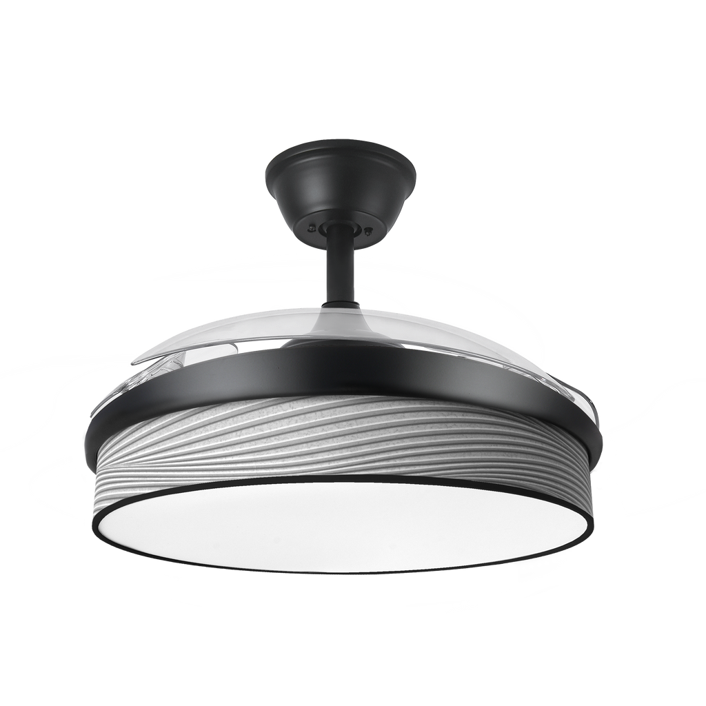 Esta es la alternativa a la que deberías recurrir para optimizar el SEO:

Ventilador de techo LED modo Aspas retráctiles-modernizado de 72W Negro/Gris de Abrila Techo Interior domestico negro con aspás beige.

Otras alternativas son estas dos:

Ventilador de techo LEDsque sigue la estética minimalista de las líneas modernas, con aspas que se pueden retraer, garza negra color

Techo mexicano moderno ventilador de techo LED con motor dc con estilo retráctil gris y negro propio de la estética Abrila