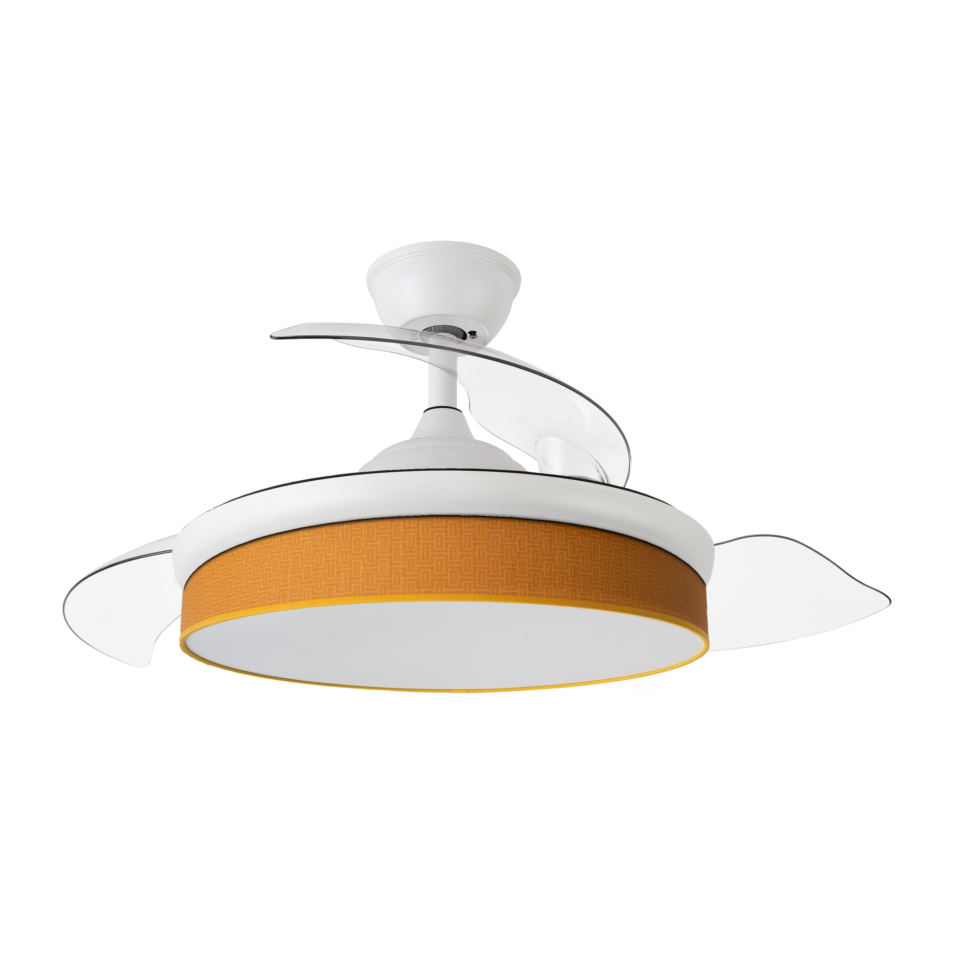 `alt=Ventilador de techo LED DC Moda 72W Blanco/Naranja para interiores, incluye iluminación LED de 7200 lúmenes, aspas retráctiles, motor DC, y ventilación apta para verano e invierno, modelo Abrila 212490901`

🚀 Optimizado para SEO.