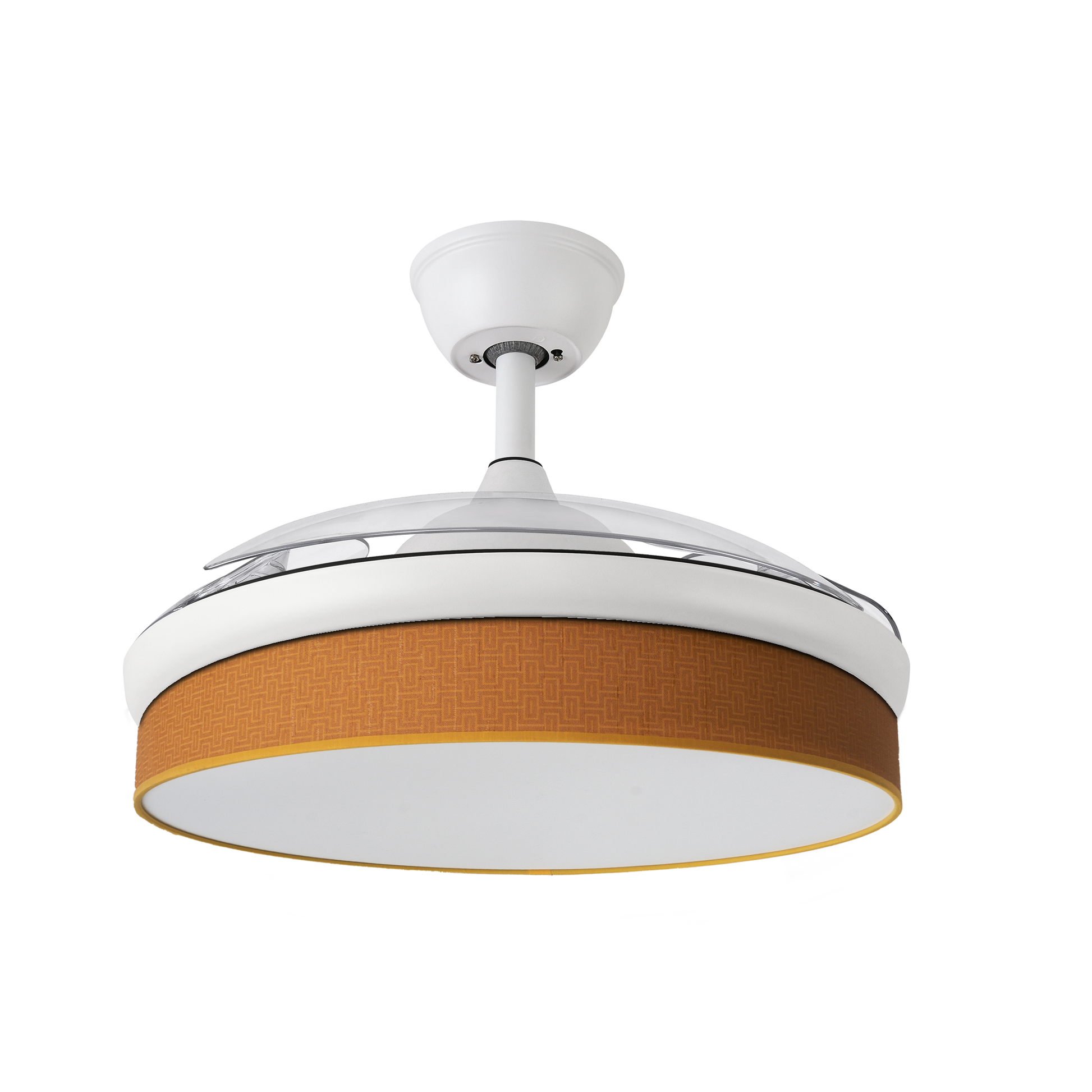 Aquí tienes un texto optimizado para el atributo alt de la imagen del producto:

Ventilador de techo LED DC Moda Abrila 72W, blanco y naranja, con iluminación de 7200 lúmenes, motor DC y aspas retráctiles, ideal para interior doméstico y uso en verano e invierno.

Si necesitas un texto mas corto, algo así podría servir:

Ventilador techo Led DC Moda Blanco y naranja 72W, con iluminación de 7200 lúmenes, motor DC, aspas retráctiles y uso interior.