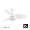 ```markdown
alt=Ventilador de techo Atomo 24W blanco 3 aspas | Abrila con luz LED regulable
```
