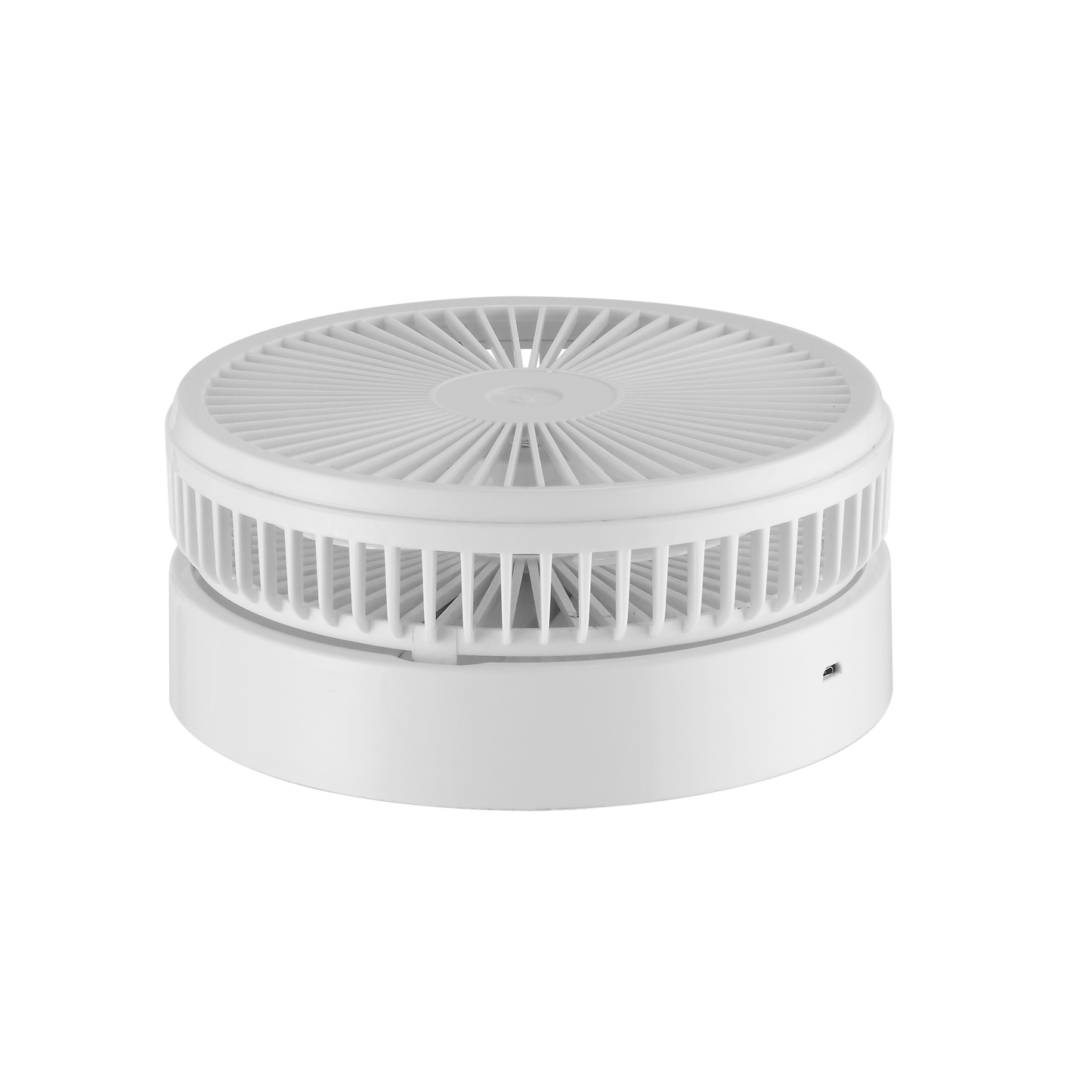 alt=Ventilador Portátil Galan Blanco 10W Plegable de Abrila, Con Batería y Mando a Distancia, Ideal para Uso Doméstico, Ventilador Recargable y Temporizador.