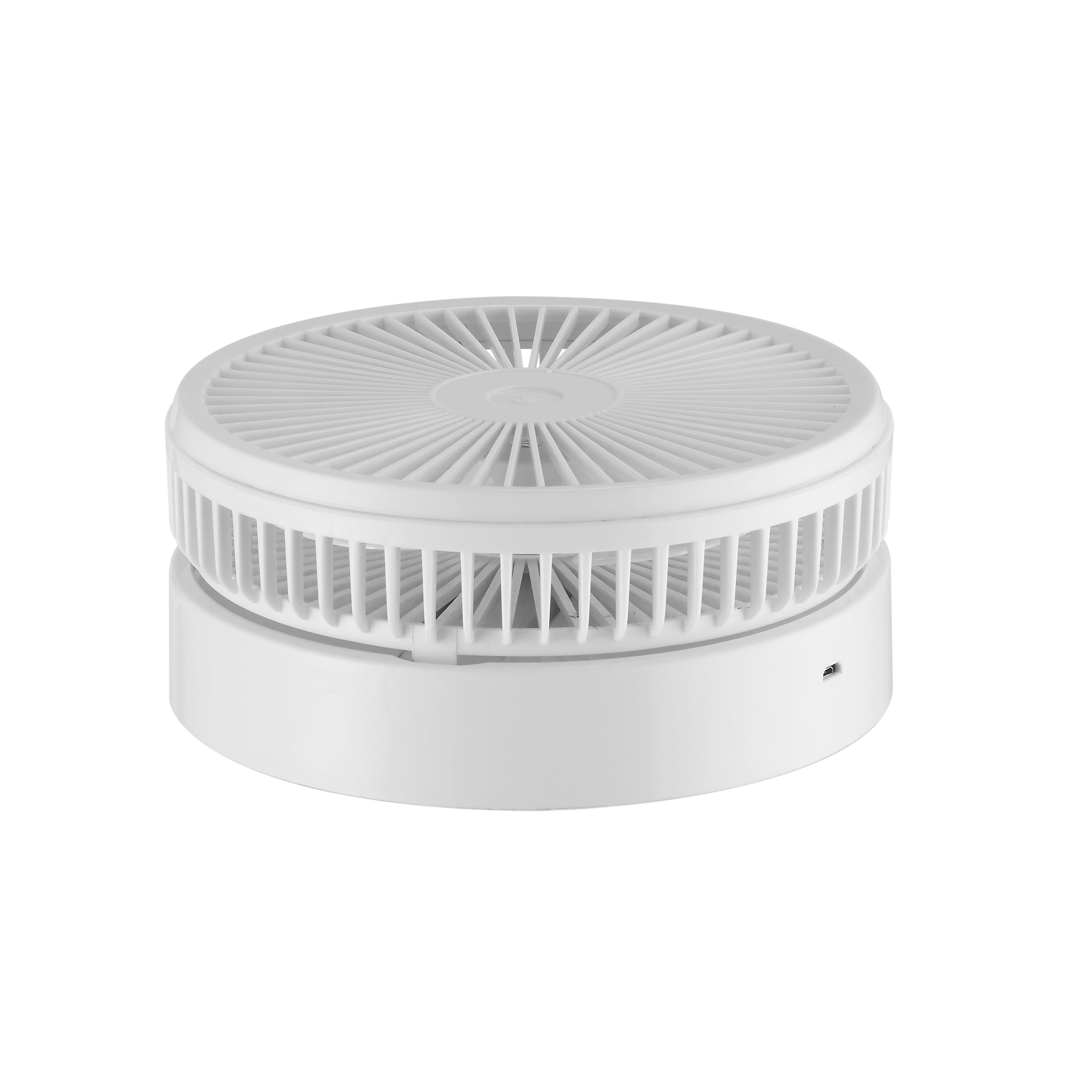 alt=Ventilador Portátil Galan Blanco 10W Plegable de Abrila, Con Batería y Mando a Distancia, Ideal para Uso Doméstico, Ventilador Recargable y Temporizador.