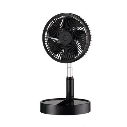 Alt Image: Ventilador Portátil Galan Negro 10W Plegable de Abrila, modelo 213471009, recargable con batería de litio, ideal para uso doméstico e interior. Diseño plegable y portátil, motor DC eficiente.