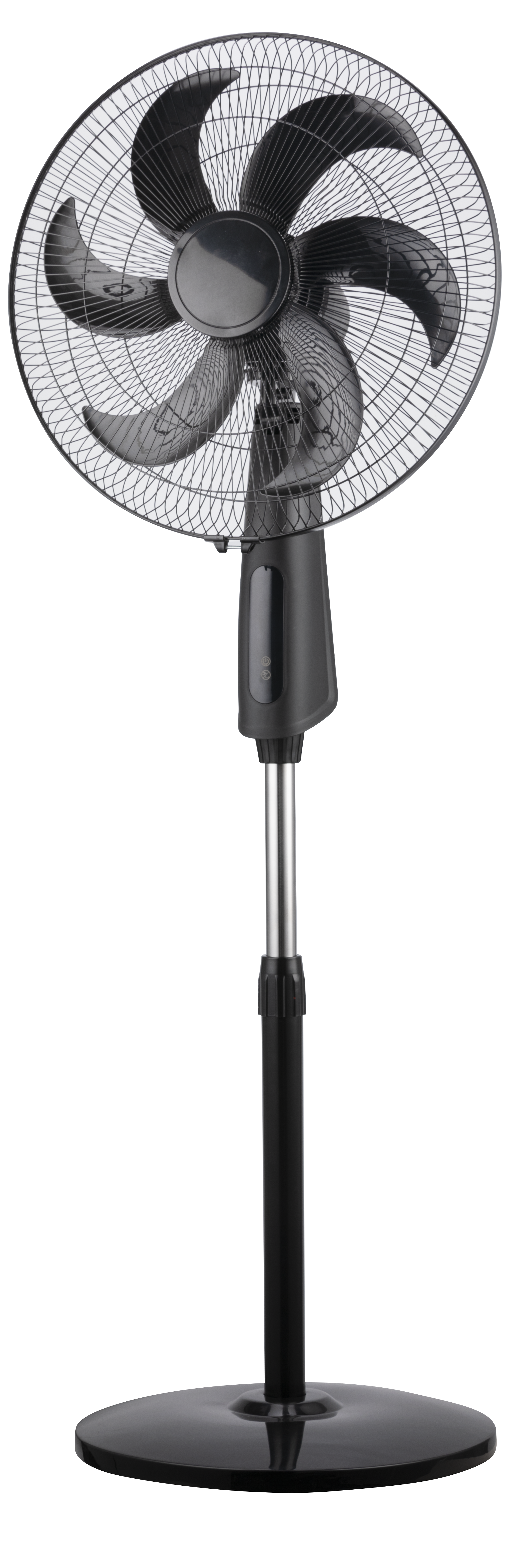 Alt Image: Ventilador de Pie Tolon Negro 85W Abrila 214241009 - Ventilador de Aluminio y Policarbonato con Mando a Distancia y Temporizador para Interiores Domésticos