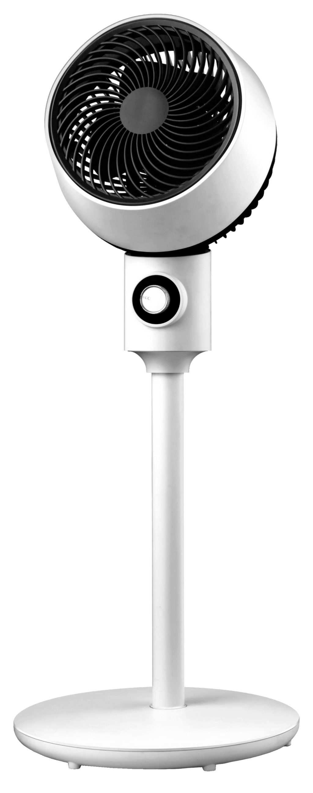 `alt=Ventilador de Pie Ozono Blanco/Negro 40W de Abrila - Modelo 214341026, Oscilante y Rotatorio, Ideal para Uso Doméstico Interior`