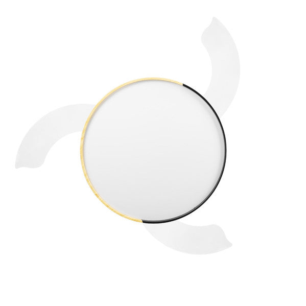 `alt=Ventilador de techo Emperador 72W de Abrila en negro/haya con iluminación LED, motor DC y aspas retráctiles para uso interior`