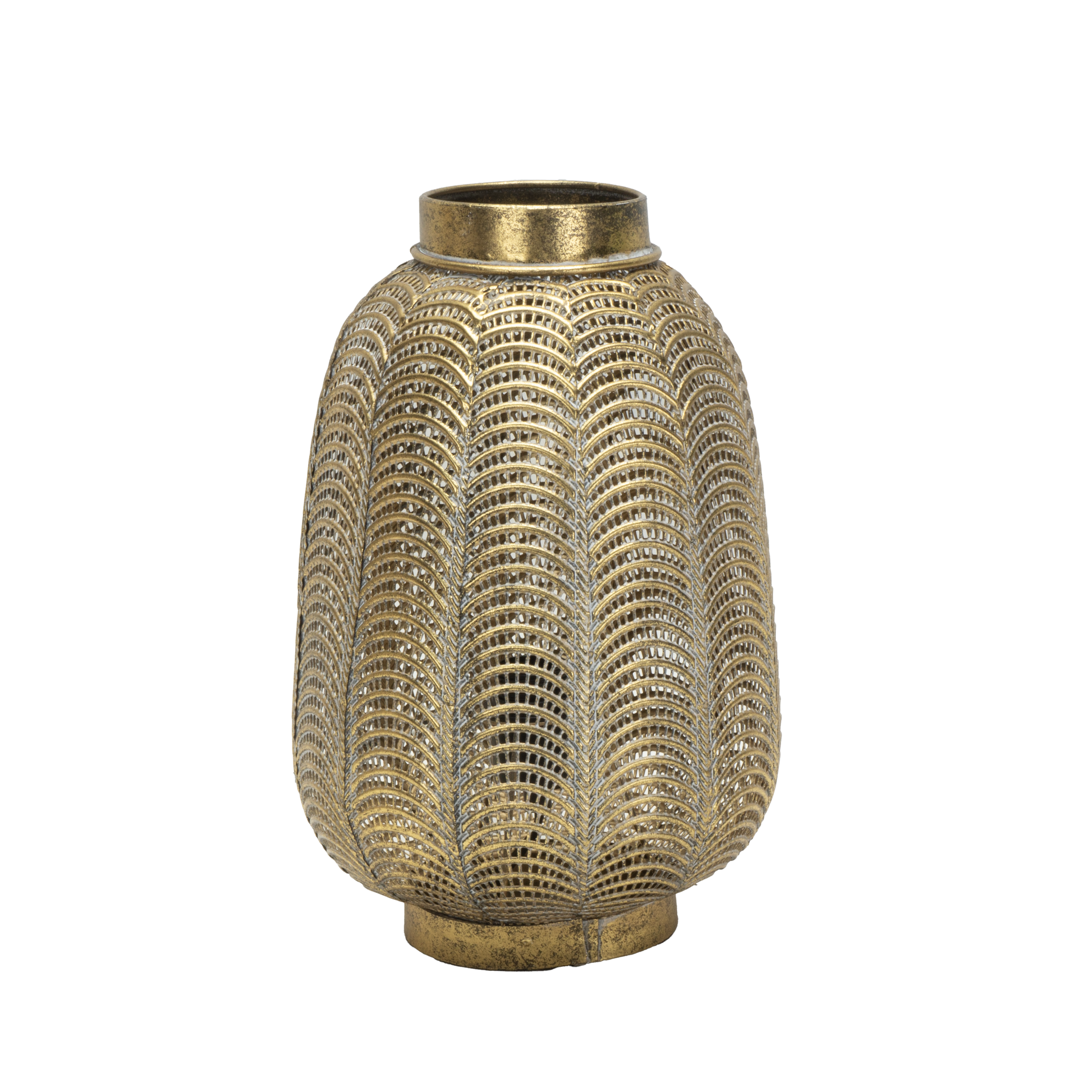 Lámpara de sobremesa Trikala en cuero envejecido por Abrila, diseño vintage moderno de metal para decoración interior doméstica