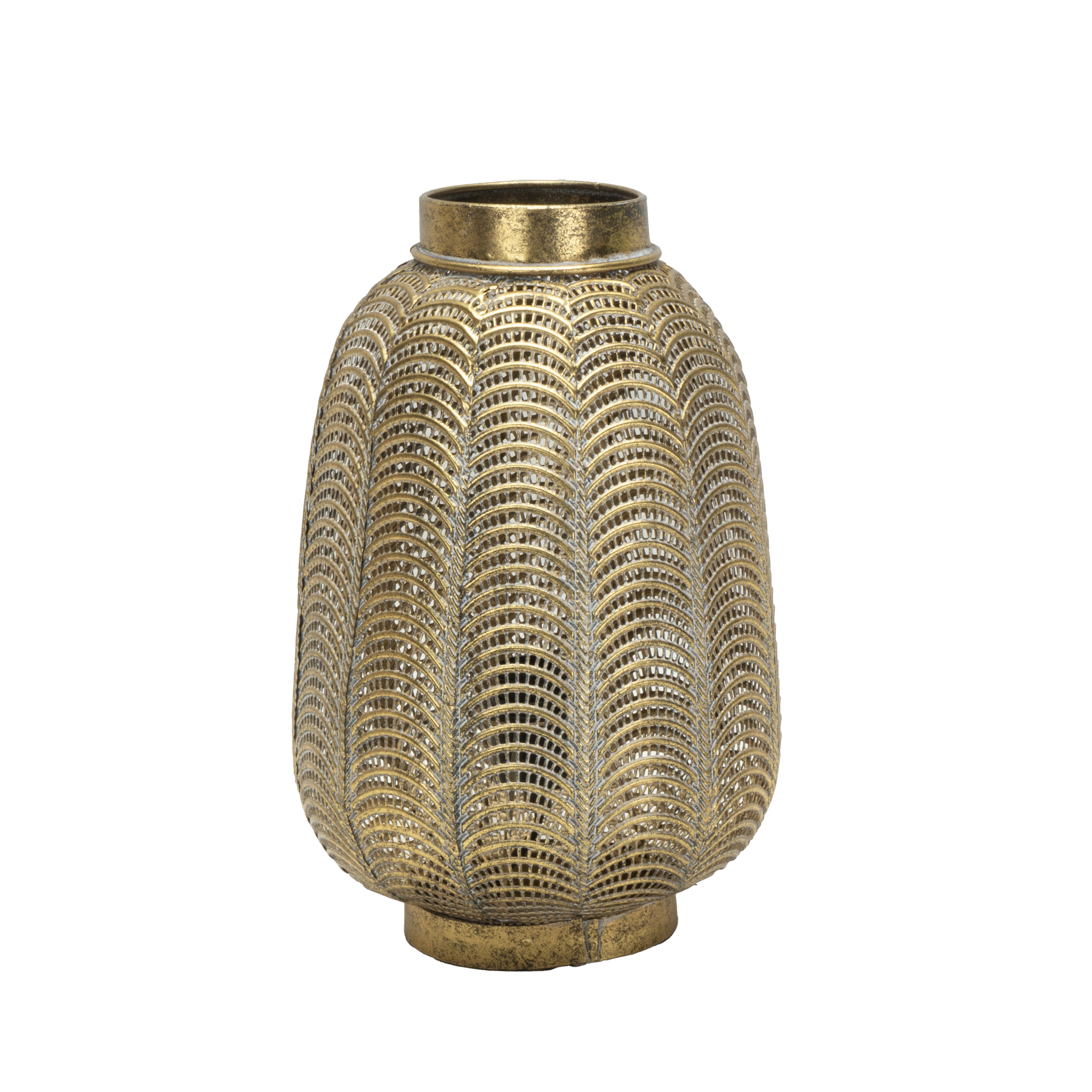 Lámpara de sobremesa Trikala en cuero envejecido por Abrila, diseño vintage moderno de metal para decoración interior doméstica