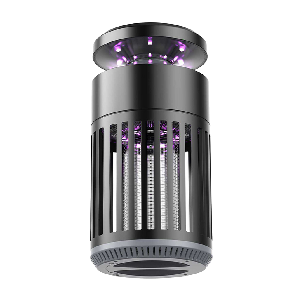 Mata insectos eléctrico Duo Volcan 5W Negro de Abrila, modelo 225300509. Ideal para uso doméstico, interior y exterior. Eficaz contra plagas con tecnología UV LED.