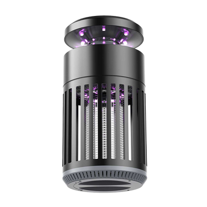 Mata insectos eléctrico Duo Volcan 5W Negro de Abrila, modelo 225300509. Ideal para uso doméstico, interior y exterior. Eficaz contra plagas con tecnología UV LED.