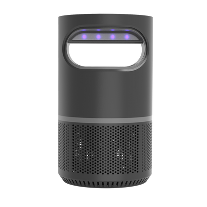 `alt=Mata insectos Lumbre 3W negro de Abrila, ideal para interior y exterior, ecológico y eficiente con UV LED`