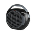 Termoventilador Llama 2000W negro y gris de Abrila, modelo 226022009, calefacción portátil de metal y policarbonato para interior doméstico con ahorro de energía AI2