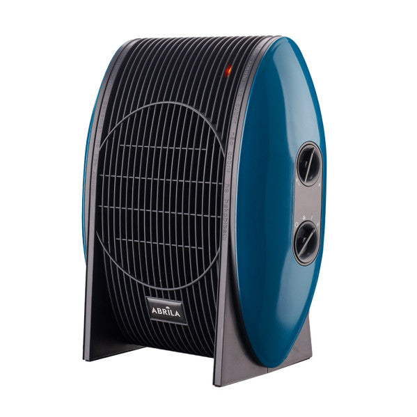 Termoventilador portátil Desierto 2000W azul de Abrila, modelo AI2 con calefacción para interior doméstico, fabricado en metal y policarbonato con termostato regulable, código 226222008