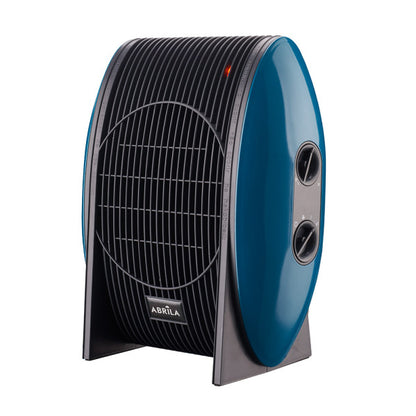 Termoventilador portátil Desierto 2000W azul de Abrila, modelo AI2 con calefacción para interior doméstico, fabricado en metal y policarbonato con termostato regulable, código 226222008