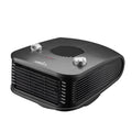 Termoventilador Ardor 2000W negro y plata de Abrila, calefactor portátil doméstico con termostato regulable, ideal para calefacción interior en metal y policarbonato, modelo AI2 226322078