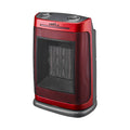 Termoventilador cerámico PTC Fogon 1500W rojo de Abrila, con calefacción doméstica interior, termostato regulable, seguridad antivuelco y diseño AI2 para uso seguro en el hogar.