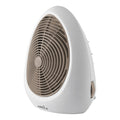 Termoventilador Perugia 2000W Abrila en blanco y beis, calefacción doméstica para interiores con termostato regulable, estructura de metal y policarbonato, modelo 228222015.