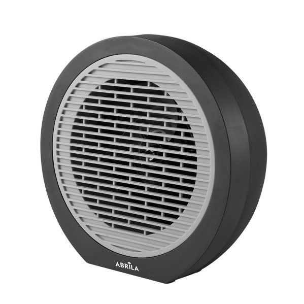 Termoventilador Brindisi 2000W negro y gris de Abrila, modelo 228322028, calefacción portátil doméstica para interior en metal y policarbonato