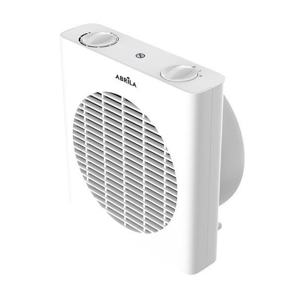 Termoventilador Malta 2000W blanco de Abrila, calefacción portátil doméstica para interiores con 2000W de potencia y diseño compacto.