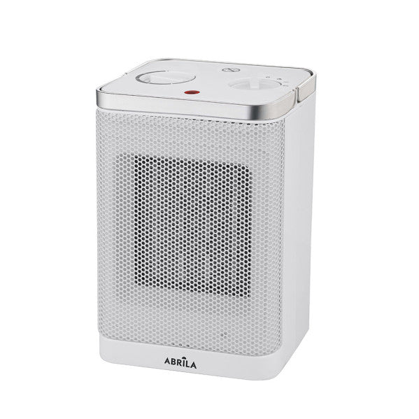 Termoventilador cerámico Bribon 1500W blanco de Abrila modelo 232421501 con ahorro de energía AI2, antivuelco y calefacción portátil doméstica.