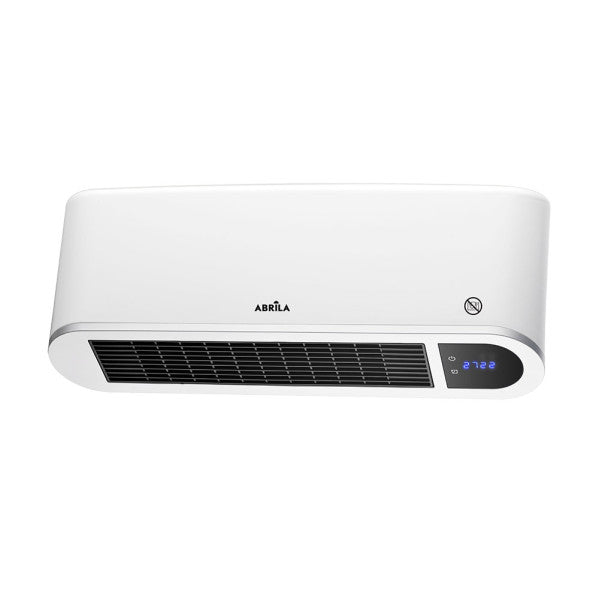 Calefactor split cerámico Bonaire 2000W blanco modelo Abrila 232522001 con mando a distancia, temporizador y tecnología PTC para ahorro de energía en baños y uso doméstico.