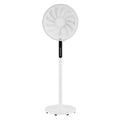 `alt=Ventilador de Pie Torbellino Blanco 60W Abrila - Oscilante con Temporizador - Ideal para Interiores Domésticos`