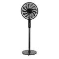 Ventilador de pie Torbellino Negro 60W de Abrila, modelo 235941009. Diseño oscilante en metal ABS, color negro. Incluye mando a distancia para control remoto. Ideal para uso doméstico e interior. Marca Abrila, serie ai2.