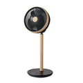 `alt=Ventilador de Pie Colibri Negro/Madera Abrila 236241088 - Ventilador Doméstico con Mando a Distancia y Motor DC`