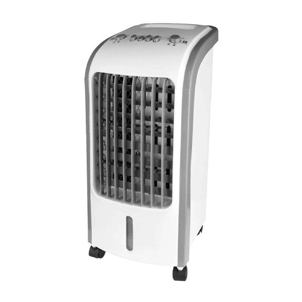 Alt Image: Climatizador Evaporativo Ventisca Blanco 80W 4L de Abrila, modelo 237141001, ideal para interiores domésticos. Portátil y oscilante, perfecto para refrescar espacios pequeños. Diseño blanco y elegante, con tecnología avanzada para un rendimiento óptimo.